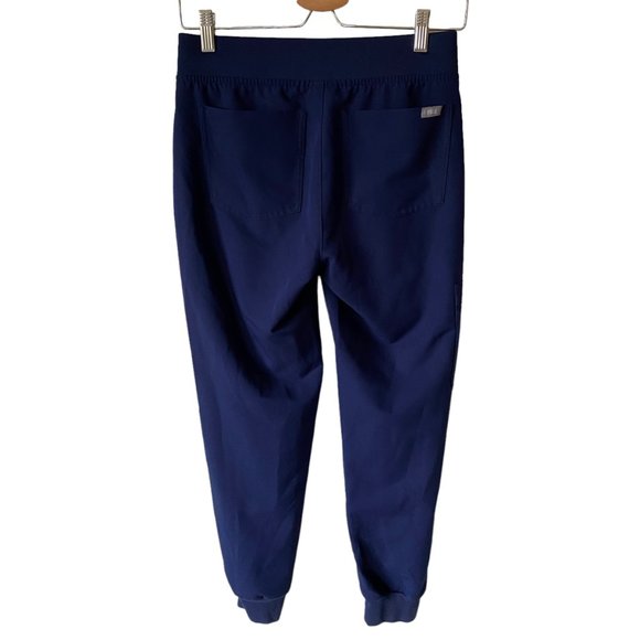 FIGS Technical Collection Zamora Ankle Cuff Tapered Leg Blue Scrub Jogger Pants - Picture 2 of 16